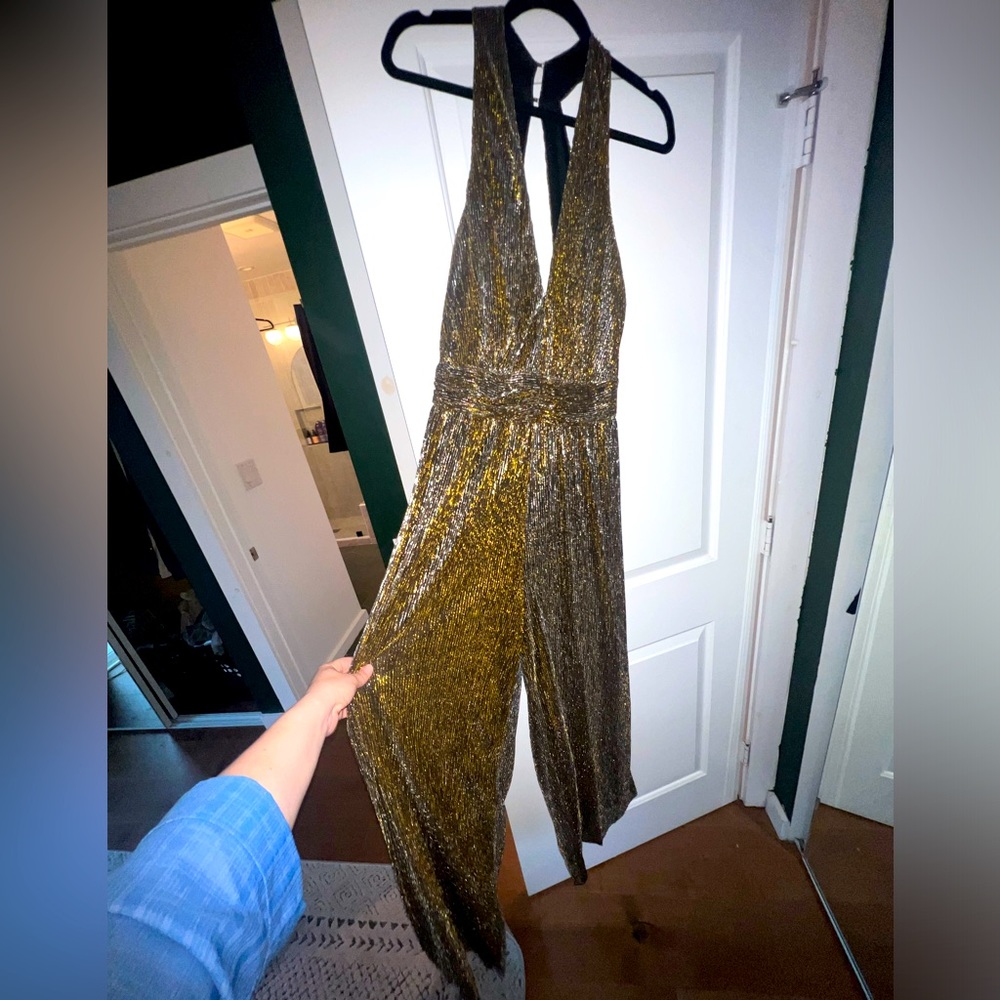 Shimmery Gold Jumpsuit